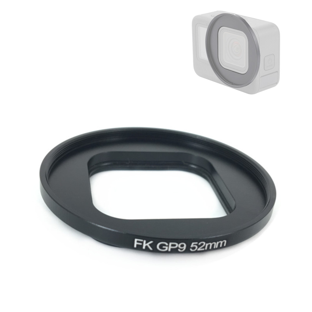 Photography Yellow Filter - 52mm レンズフィルターアダプターリング ブラック GoPro Hero 9