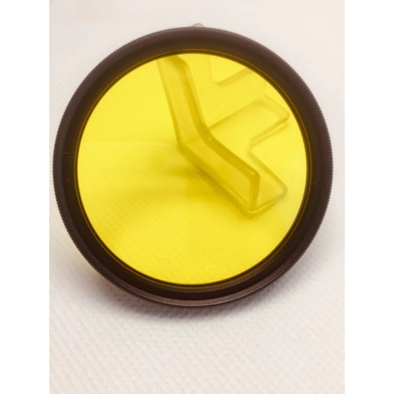 Photography Yellow Filter - 白黒カメラ、フィルムカメラ、風景写真、イエロー学習用ガラスY2フィルター、JB490