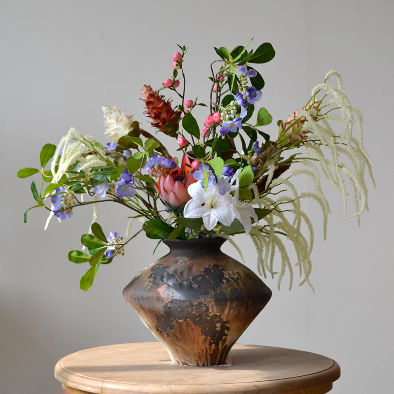 Photography Graduation - 85CM人工リンゴの花 ホームレストラン装飾 ウェディングドレス ロードフラワー 撮影用小道具