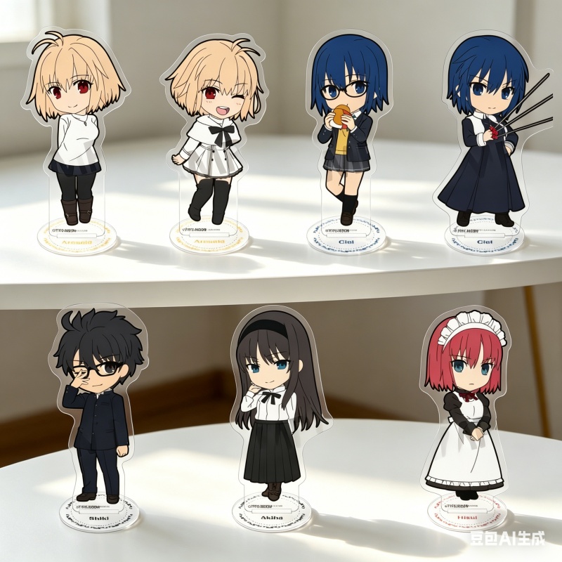 Photography Rules - アニメ「月見姫」アークエイド・ブリュネスタッド10CMアクリルスタンドキーホルダー、アニメフィギュアデコレーション、デスクオーナメント、ファンへのギフト（卸売）