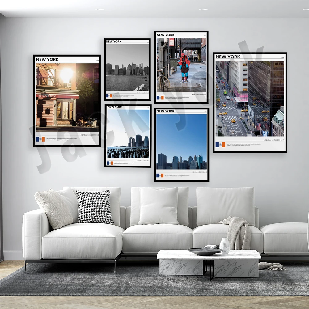 ニューヨーク旅行ポスター、都市写真、スカイライン、ウォールア - Photography New York のレビューと価格
