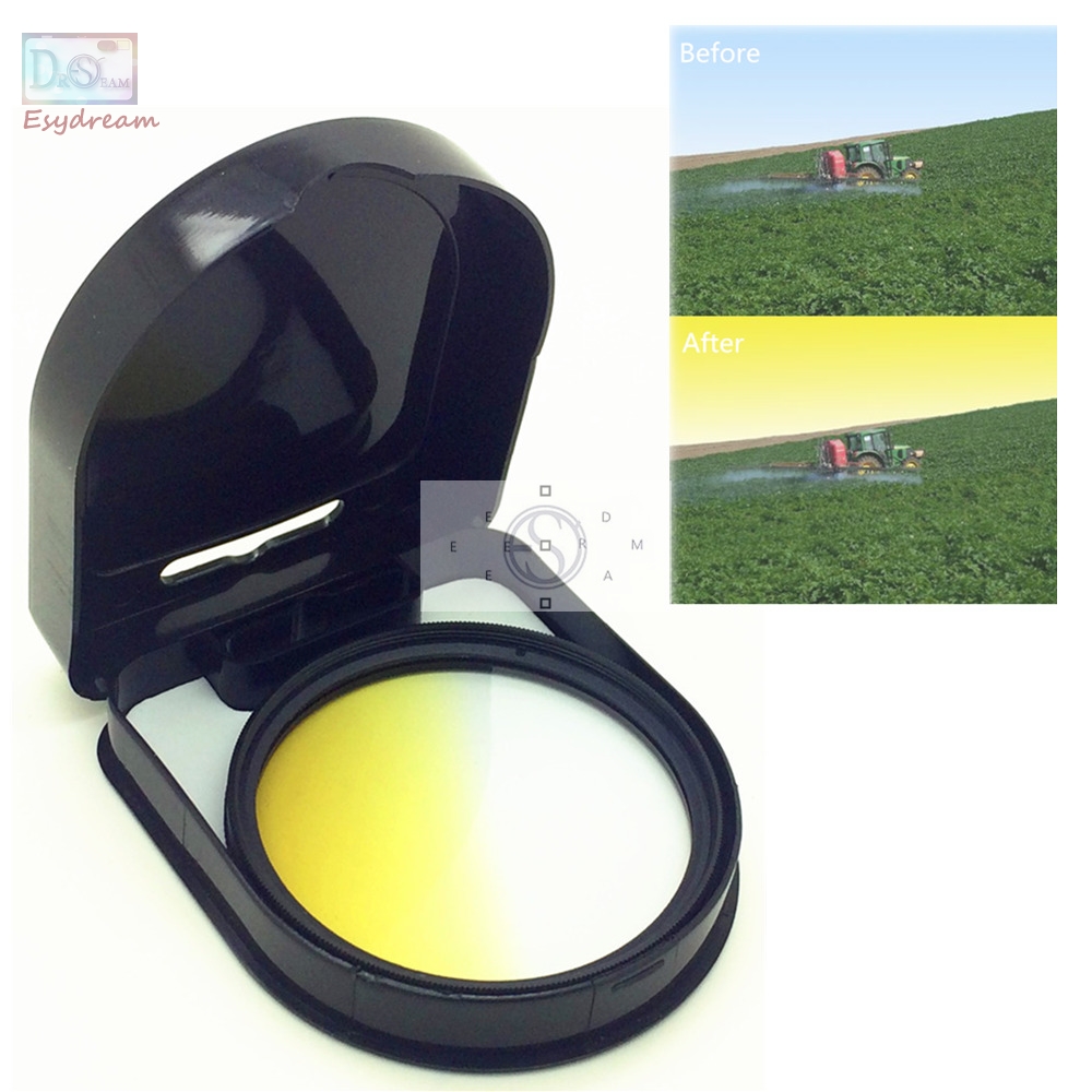 カメラレンズ用グラデーションカラーフィルター（イエロー）52 - Photography Yellow Filter のレビューと価格