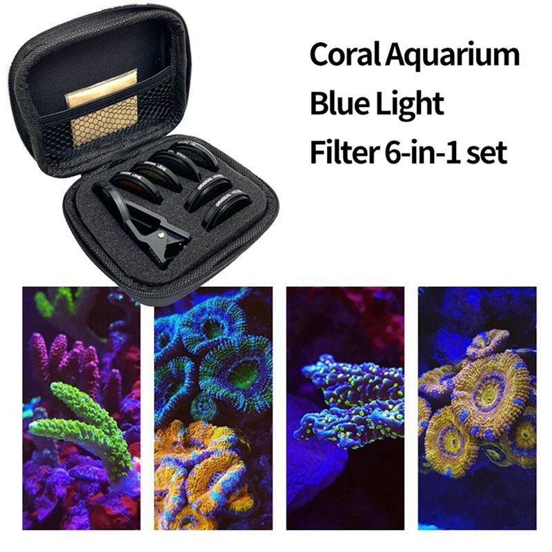 4X水槽レンズ魚タンク用スマホカメラレンズフィルター6in1 - Photography Yellow Filter のレビューと価格