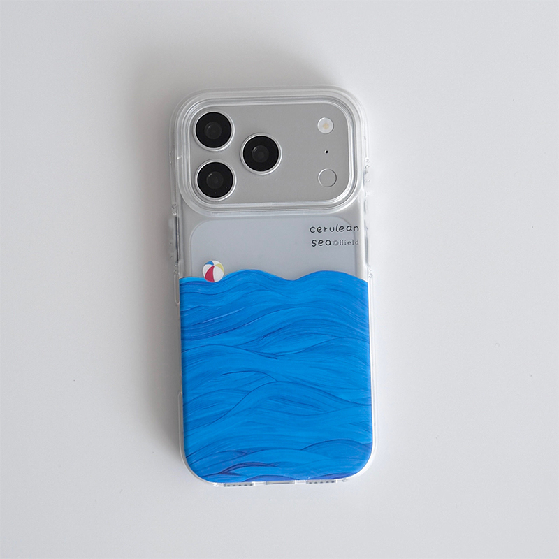 油絵風海面テクスチャのiPhoneケース iPhone 17 - Photography Hobby のレビューと価格