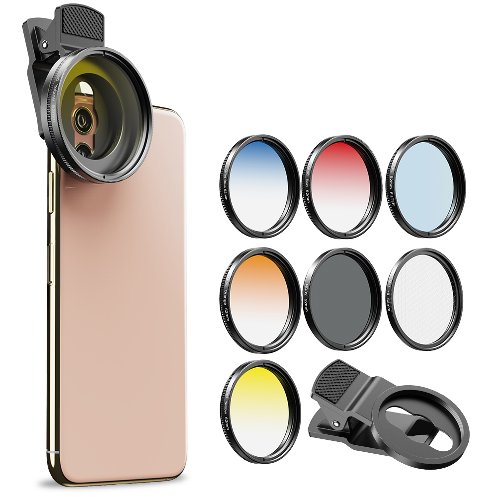 APEXEL 52mm 7in1 グラデーションフィルターレ - Photography Yellow Filter のレビューと価格