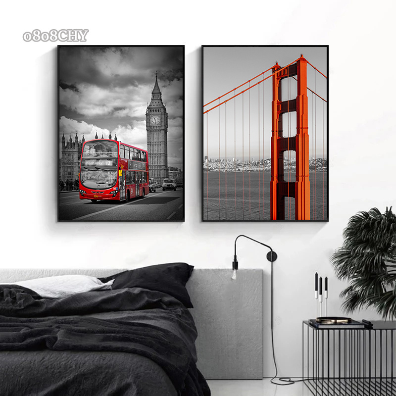 黒、白の美しい都市ニューヨーク、ロンドン、パリエッフェル塔写 - Photography New York のレビューと価格