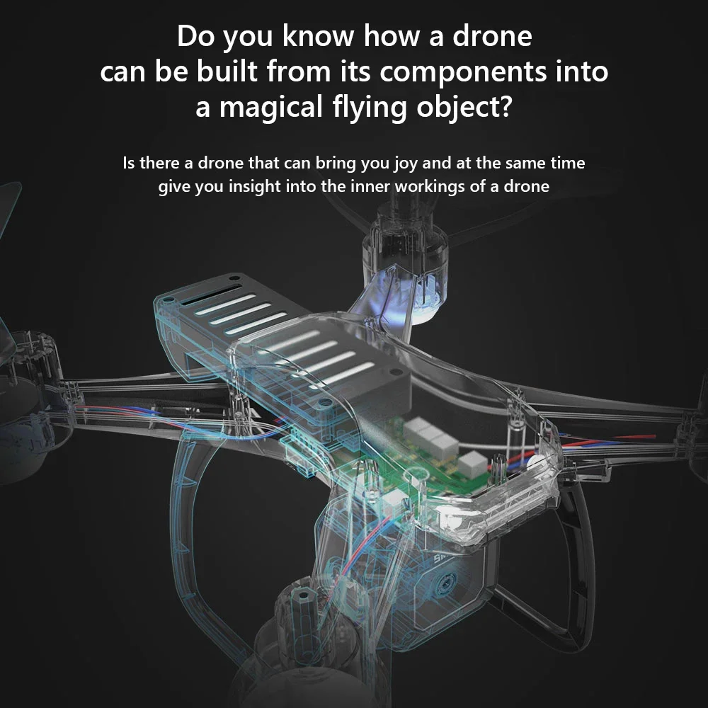 JJRC H108 DIY 教育用組み立てミニドローン イン - Photography Drone のレビューと価格