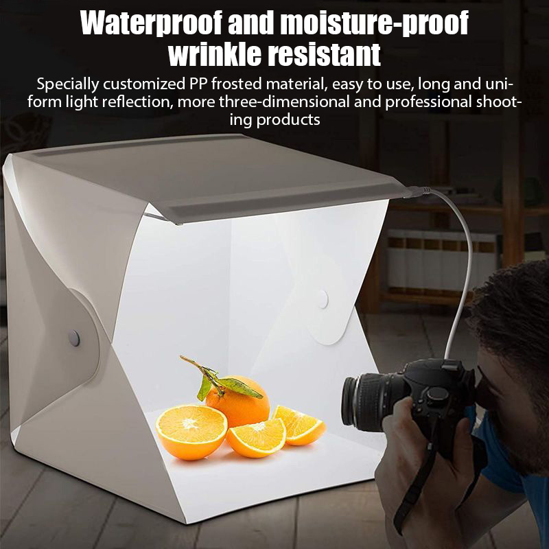 20cmポータブルフォトボックス写真撮影用折りたたみ式LED - Photography Treatment のレビューと価格