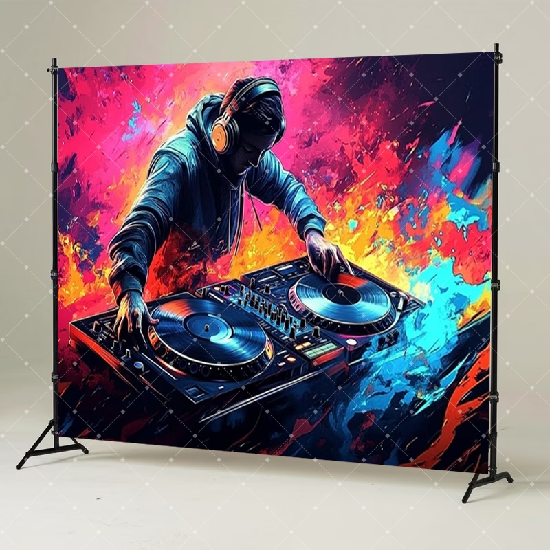 ヒップホップ音楽DJパーティー装飾スカルブラックライトネオン - Photography Treatment のレビューと価格