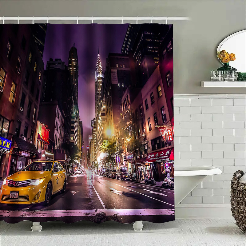 ニューヨークのスカイライン シャワーカーテン ニューヨークシ - Photography New York のレビューと価格