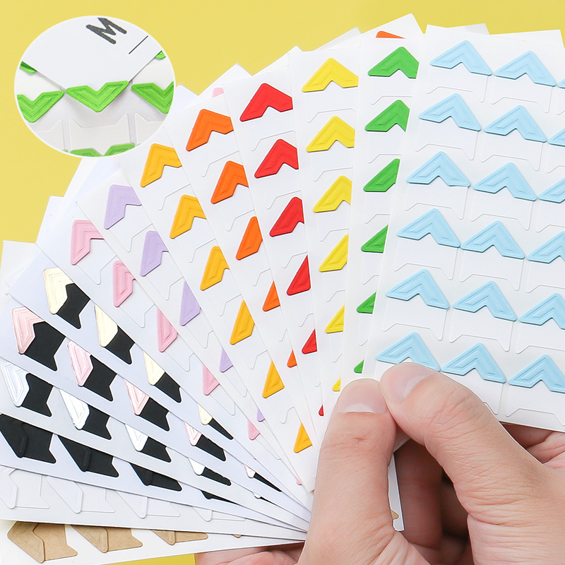 48 個/2 シート写真コーナーステッカー、粘着式 DIY  - Photography Cheat Sheet のレビューと価格