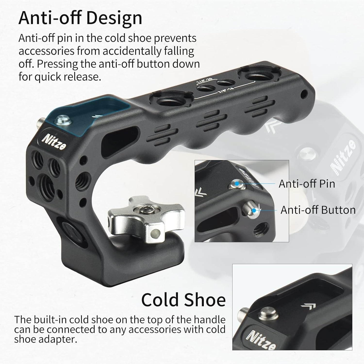 Nitze Lil Stinger II ハンドル コールド - Camera Cold Shoe のレビューと価格