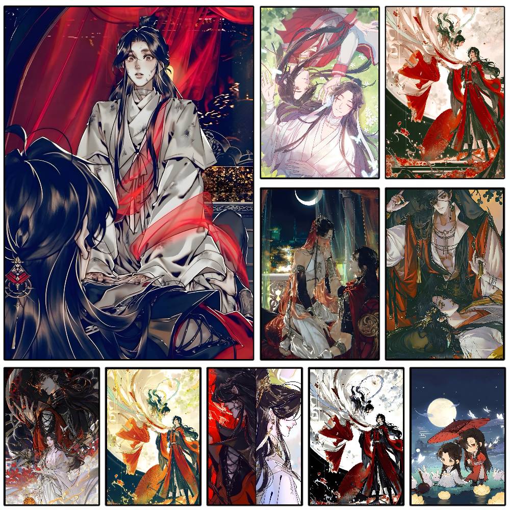 アニメ天国公式祝福ポスターアートキャンバス絵画紙ステッカーコ - Photography Hobby のレビューと価格
