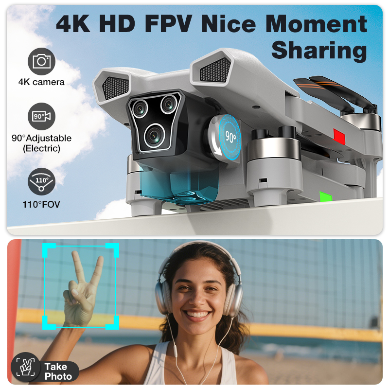 新型ホットL017プロドローン ブラシレス 3Dロール 36 - Photography Drone のレビューと価格