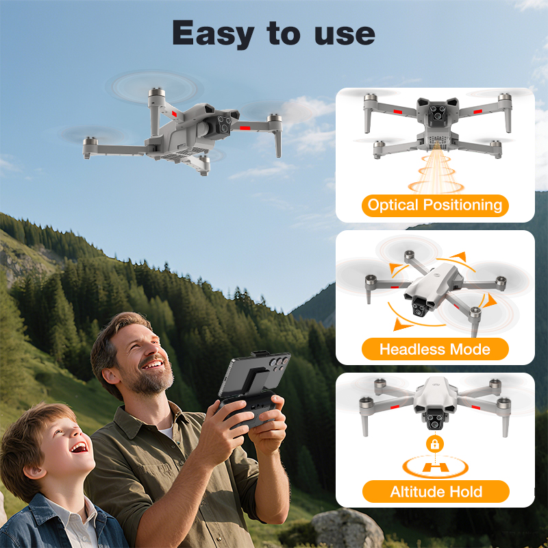 新型ホットL017プロドローン ブラシレス 3Dロール 36 - Photography Drone のレビューと価格