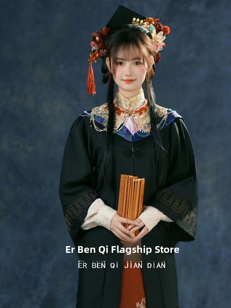 新しい中国風スタジオ写真撮影明王朝漢服女性用卒業式ガウンと馬 - Photography Graduation のレビューと価格