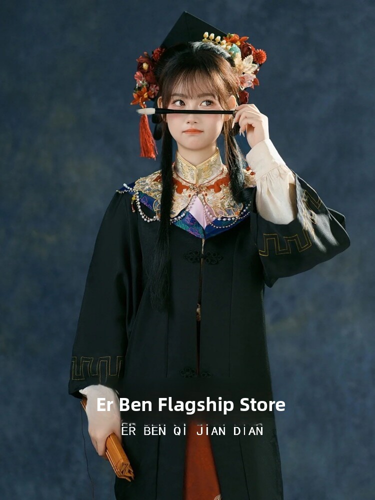 新しい中国風スタジオ写真撮影明王朝漢服女性用卒業式ガウンと馬 - Photography Graduation のレビューと価格