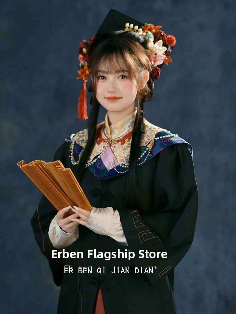 新しい中国風スタジオ写真撮影明王朝漢服女性用卒業式ガウンと馬 - Photography Graduation のレビューと価格