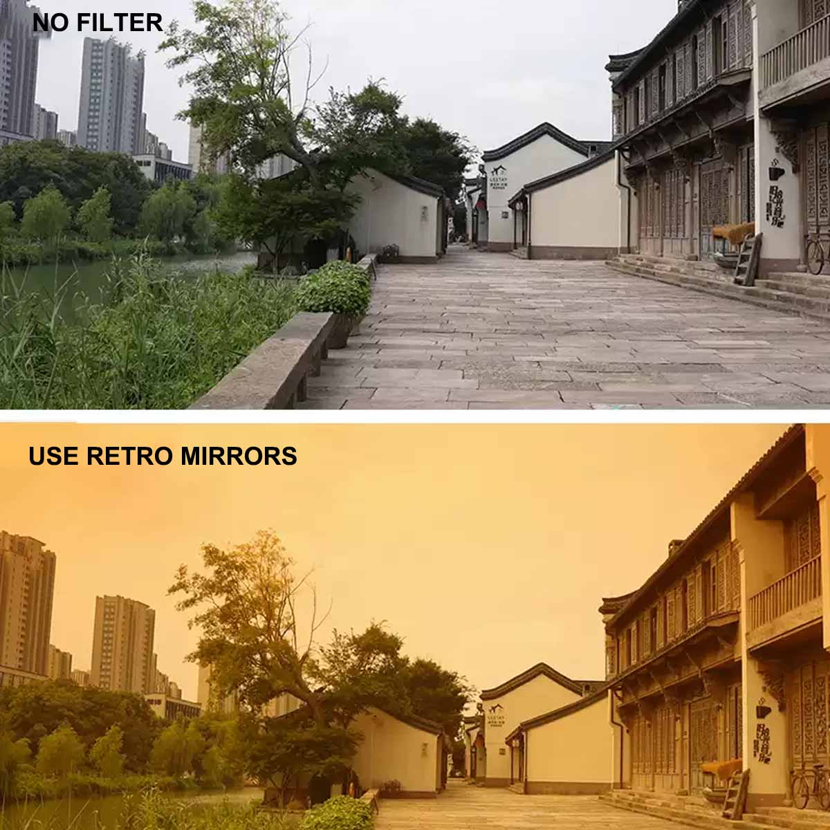 レトロなデジタル一眼レフミラーブラウンフィルター、ノスタルジ - Photography Yellow Filter のレビューと価格