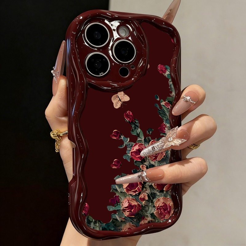 レトロな油絵風花柄スマホケース iPhone 17 16 1 - Photography Hobby のレビューと価格