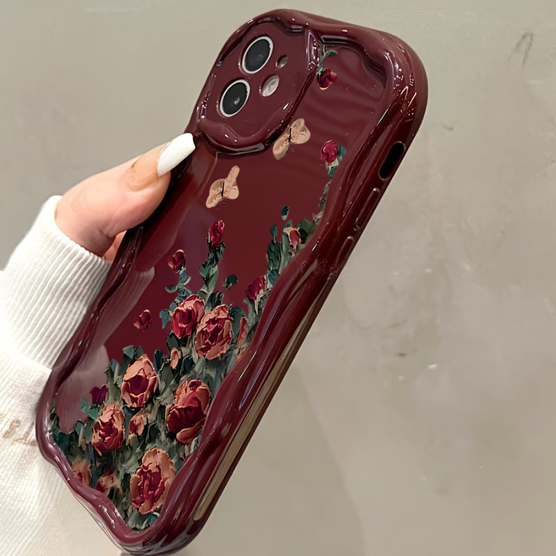 レトロな油絵風花柄スマホケース iPhone 17 16 1 - Photography Hobby のレビューと価格