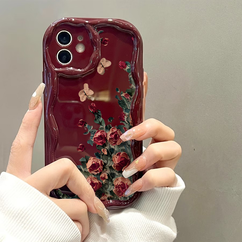 レトロな油絵風花柄スマホケース iPhone 17 16 1 - Photography Hobby のレビューと価格