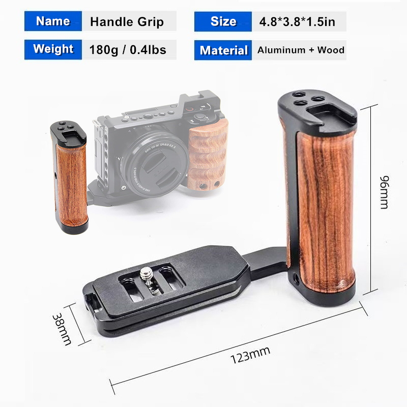 カメラ用軽量ハンドグリップ L 字型グリップ、人間工学に基づ - Camera Cold Shoe のレビューと価格